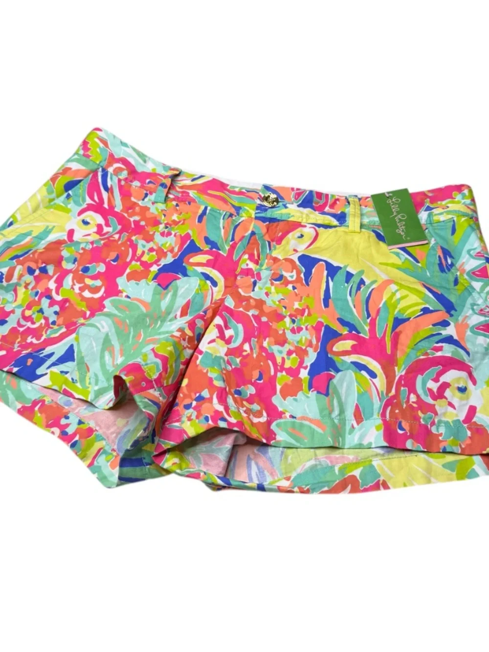 Lilly Pulitzer Callahan Shorts Multi Casa Banana Tropical Sz. 16